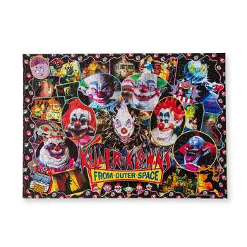 Toynk Killer Klowns From Outer Space Kollage B 1000-Piece Jigsaw Puzzle For Adults | 27.5 x 19.75 Inches