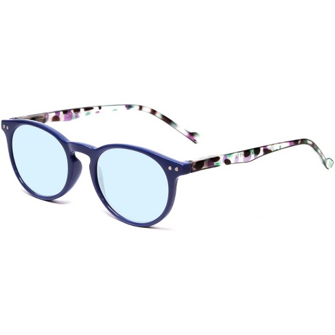 Calabria MDR8003 Designer Blue Light Glasses Ladies Navy Blue Crystal Spot 47 mm - image 1 of 1