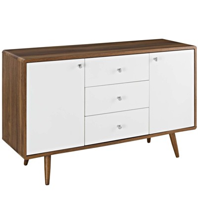 Transmit Sideboard Walnut White - Modway