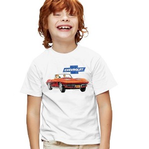 Boys' Short Sleeve Chevy Corvette Vintage Ad T-Shirt - 1 of 4