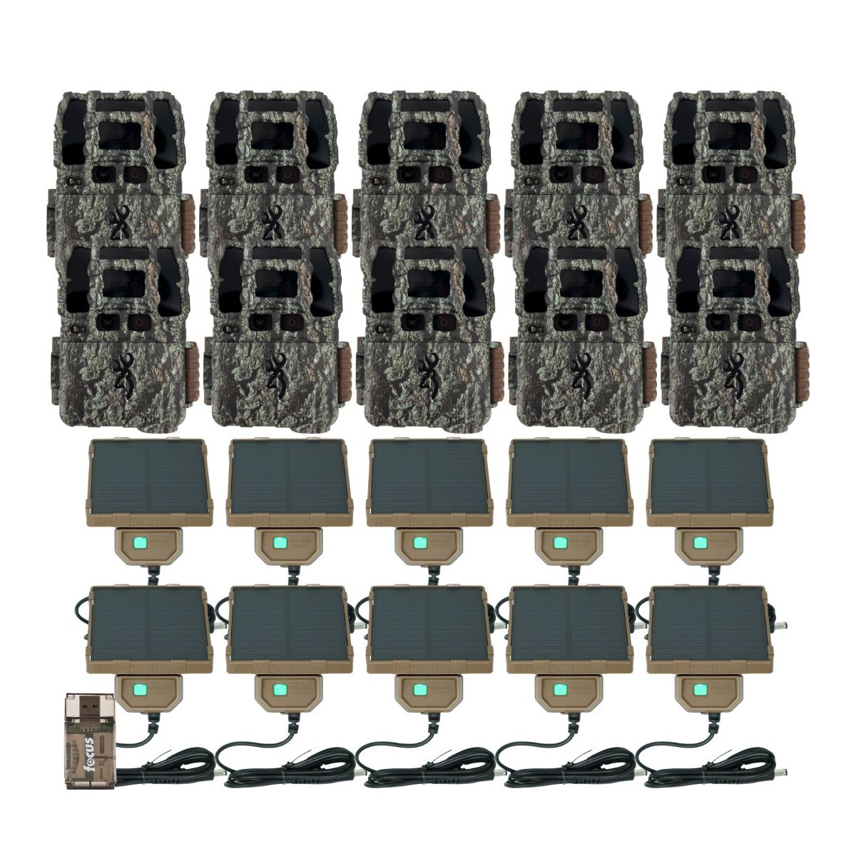 Browning Trail Camera Dark Ops Pro DCL NANO with Solar Power Pack, Card Reader