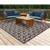 Liora Manne Carmel  Indoor/Outdoor Rug  Black.. - 2 of 4