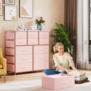 Dresser for Bedroom with 12 Drawer, Dressers & Chests of Drawers for Hallway, Entryway, Sturdy Metal Frame, Wood Tabletop, Easy Pull Handle - 1 of 4
