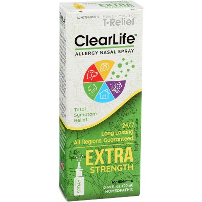 Medinatura Clearlife Extra Strength Allergy Nasal Spray, 0.68 Oz (pack ...