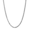 Black Bow Jewelry 4.3mm, 14K White Gold, Solid Miami Cuban (Curb) Chain Bracelet - 2 of 4