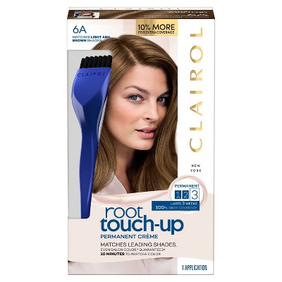 Clairol Root Touch-Up Permanent Hair Color - 6A Light Ash Brown - 1 Kit