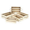 Cheung's Kinsley Set of 5 Slatted Wood Crates - 2 of 4
