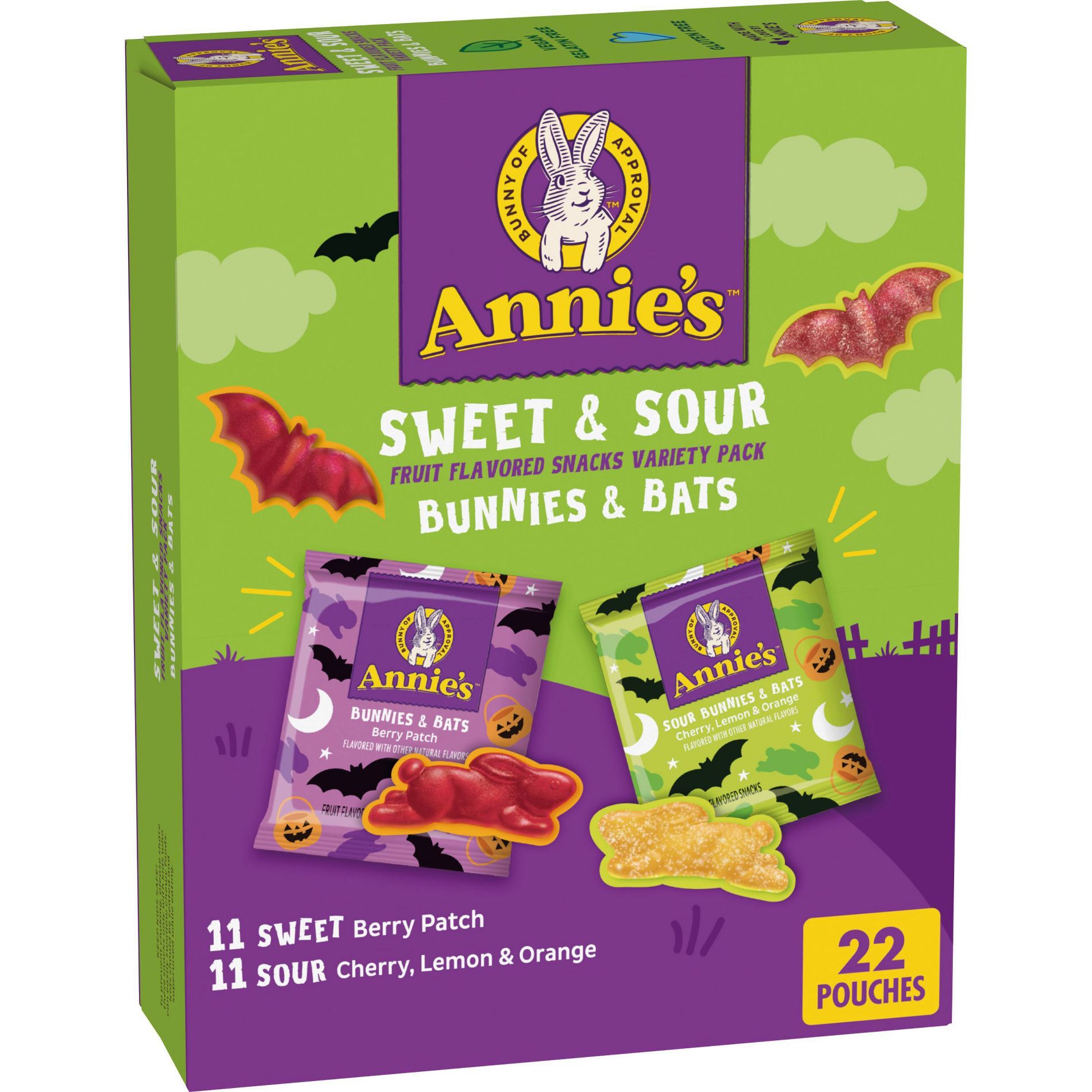 Annie's Halloween Bunnies and Bats Fruit Snacks - 15.4oz/22ct