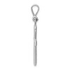 Black Bow Jewelry 14k White or Yellow Gold Reversible Ankh Cross Pendant, 14 x 35mm - 2 of 4