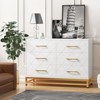 Dresser for Bedroom with 6 Drawers, TV Stand Dressers Chest of Drawers with Storage Organization & Sturdy Metal Frame for Hallway Entryway - 3 of 4