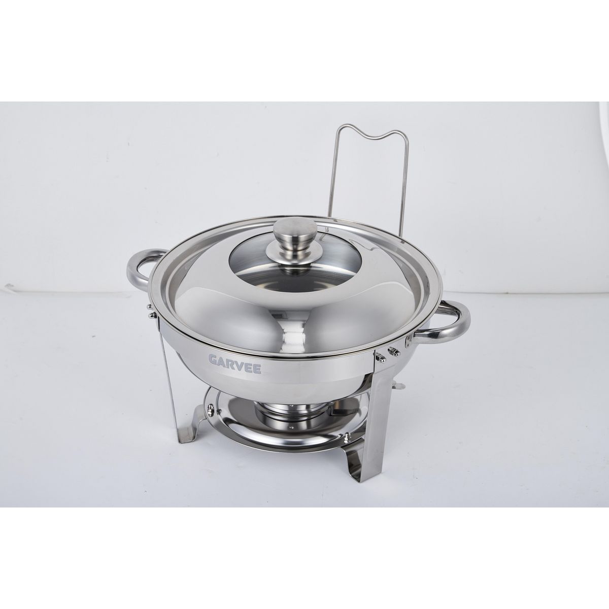 5 QT Chafing Dish Buffet Set 2/4 Pack, Stainless Steel Buffet Food Warmer Server with 2 Pans, Frame Bracket & Fuel Holders for Catering and Parties