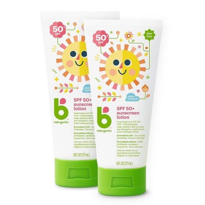 Babyganics Sunscreen Lotion - SPF 50 - 2ct/6 fl oz