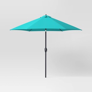 10' Round Outdoor Patio Market Umbrella - Threshold™ - 1 of 4