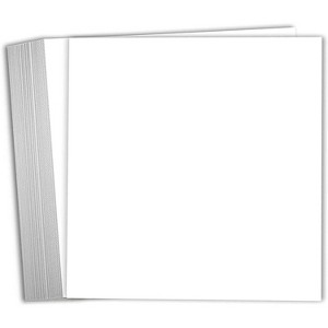 Hamilco White Cardstock Scrapbook Paper 12x12 Heavy Weight 80 lb Cover Card Stock – 25 Pack - 1 of 4