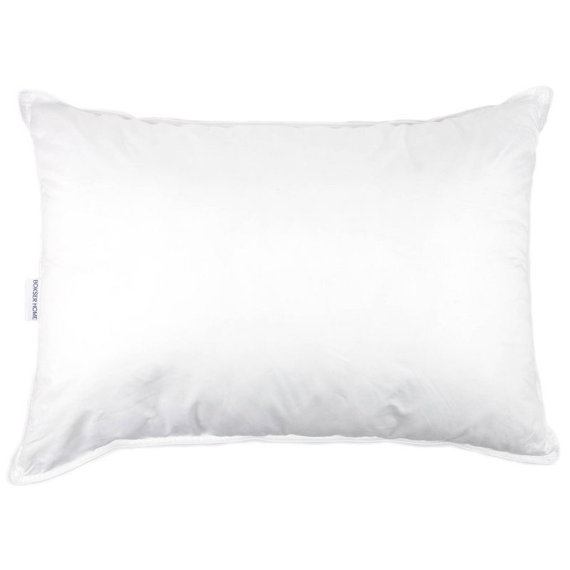 Soft 700 fill Power Luxury White Duck Down RDS Certified Machine Washable White Bed Pillow | BOKSER HOME, 1 of 13