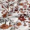Sweet Jojo Designs Queen Duvet Cover and Shams Set Boho Floral Wildflower Ivory Orange Burgundy 3pc - 3 of 4