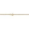 Black Bow Jewelry 1.15mm, 14k Yellow Gold, Cable Rope Chain Necklace - 4 of 4