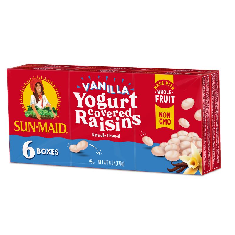 Sun-Maid Vanilla Yogurt Raisins - 6ct, 5 of 17