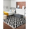 Unique Loom    Hygge Shag Diamond Area Rug - 3 of 4