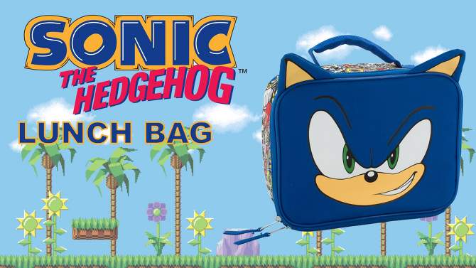 Sonic the Hedgehog Kids&#39; Lunch Bag - Blue, 2 of 6, play video