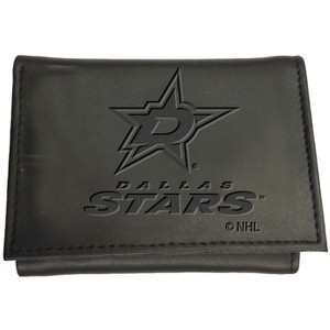 Evergreen NHL Dallas Stars Black Leather Trifold Wallet Officially Licensed with Gift Box - 1 of 1