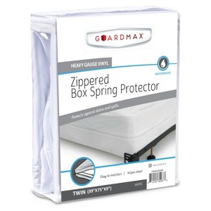 Guardmax Heavy Duty Vinyl Box Spring Cover White - 1 of 4