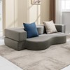 Mjkone Convertible Folding Sofa Bed with Memory Foam | Faux Leather Futon Couch for Living Room, Guest Room & Bedroom - Portable, Space-Saving - 3 of 4