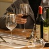 Slickblue Classic Crystal Clear Bowl Shaped Hand-Blown Wine Glasses - Set of 4, 21 oz - 4 of 4