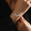 Silver-Tone Butterfly Bracelet with Cubic Zirconia, Dainty Jewelry for Women, Daily & Styling Occasions - 2 of 4