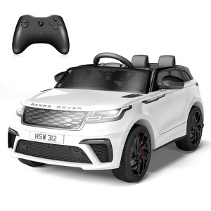 12V Kids Ride On Car, 2-Seater Electric Vehicle w/Remote Control, LED Lights, Music, Shock Absorber, Seat Belts - 1 of 4