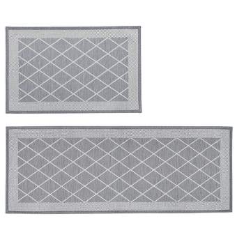 Great Bay Home Machine Washable 2 Pack Accent Rug for Entryway (20" x 30" & 20" x 50")