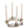 Northlight Antler Wreath Christmas Taper Candle Holder - 10.25" - 3 of 4