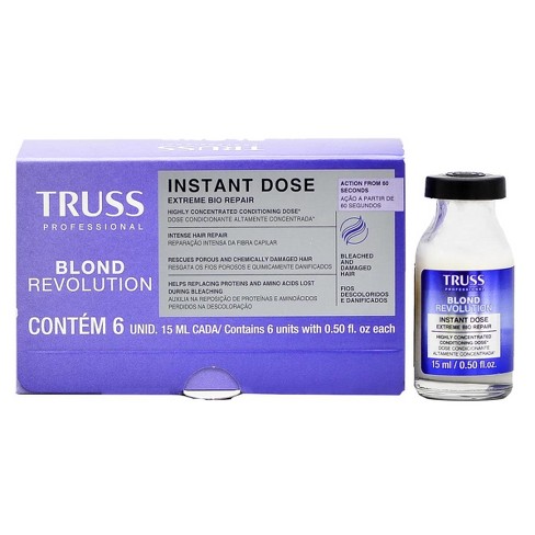 Truss Professional Blond Revolution Instant Dose Extreme Bio Hair Repair – (0.50 oz) | Intensive Hair Repair Treatment for Blonde Hair - image 1 of 1