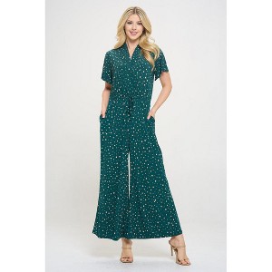 WEST K Women's Tiffany Flutter Sleeve Knit Jumpsuit - 1 of 4