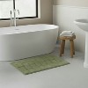 Knightsbridge Stylish And Comfortable All Season Traditional New Tile Design Cotton Bath Rug 24" X 40" Sage - 2 of 4