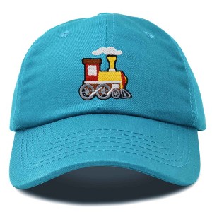 Dalix Train Cotton Dad Hat Adjustable Soft Baseball Cap Mens - 1 of 4
