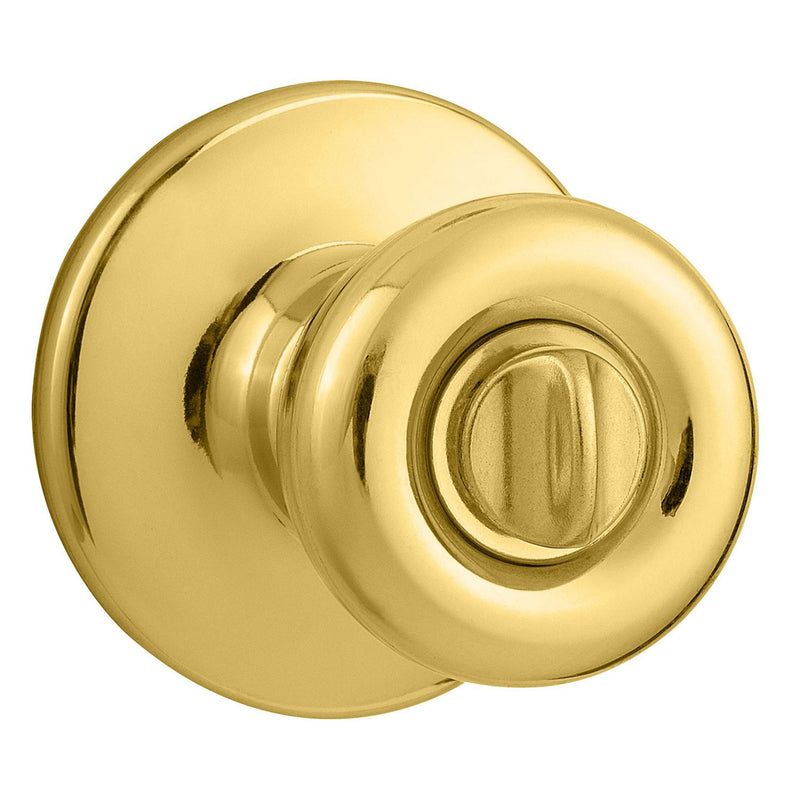 Kwikset-Tylo-Tylo-Polished-Brass-Privacy-Knob-Left-or-Right-Handed, 3 of 6