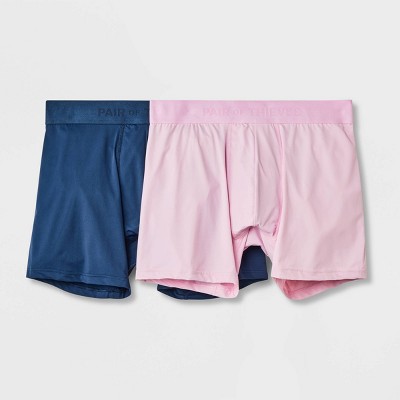 Pair of Thieves Men's Hustle Tie-Dye Boxer Briefs 2pk - Pink/Gray XL