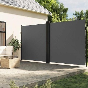 vidaXL Retractable Side Awning Anthracite 86.6"x472.4" - 1 of 4