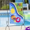 Fun in the Sun Pool Day Garden Applique Flag - 3 of 3