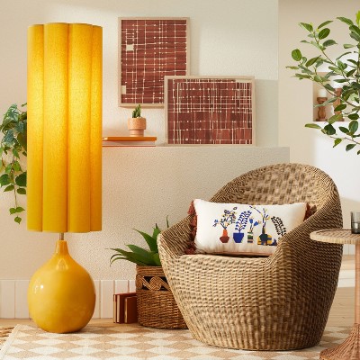 Burlap Petal purchases Floor Lamp Opalhouse with jungalow