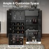 Vabches Coffee Bar Cabinet, Sideboard Buffet Cabinet with Removable Wine Rack, Liquor Cabinet - 3 of 4