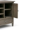 47" Solid Wood Transitional TV Media Stand with Two Bottom Drawers, Two Side Doors and Adjustable Shelf for Living Room and Bedroom - 4 of 4