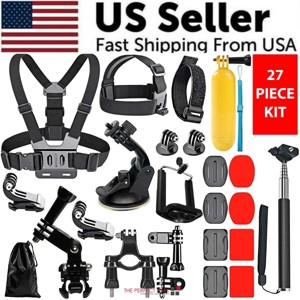 50PCS GoPro Hero Accessories Kit – Compatible With Hero 11,10,9,8,7,6,5,4 – Action Camera Sport Bundle