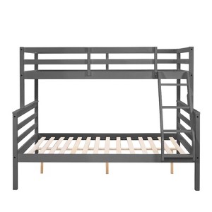 AZL1 Life Concept Beds Twin Heavy Duty Support High Guardrail Durable Construction Space-Saving for Kids Room, Gray, 78.35"*59.06"*61.81" - 1 of 4