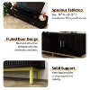Vipbear 70-Inch Contemporary TV Stand for TVs up to 80-Inch with Storage, Recessed Doors and Adjustable Shelving Furniture - 3 of 4