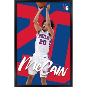 Trends International NBA Philadelphia 76ers - Jared McCain 25 Framed Wall Poster Prints - 1 of 4