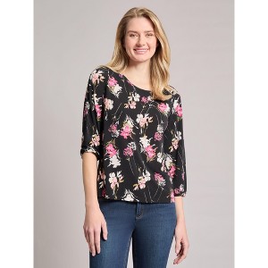 Jones New York Plus Size Printed Puff Sleeve Top - 1 of 3