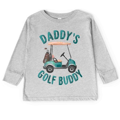 The Juniper Shop Daddy's Golf Buddy Toddler Long Sleeve Tee