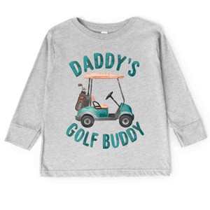 The Juniper Shop Daddy's Golf Buddy Toddler Long Sleeve Tee - 1 of 4